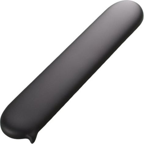 Reposamuñecas, 40 × 8 × 1,8 cm, cojín de soporte de rebote lento, antideslizante, lavable, para teclado portátil (negro, 1 unidad) (1/5)