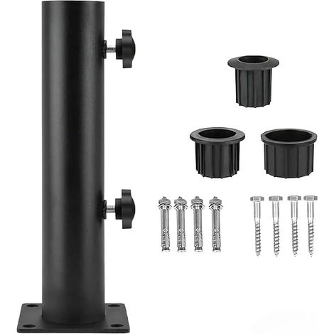 Kit de base pour parasol d'extérieur, robuste pour un support fiable et compatible avec une large gamme de styles de parasols. (1/4)