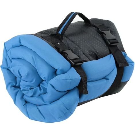 Cuccia/tappetino rettangolare portatile, impermeabile e pieghevole per animali domestici, ideale per casa e campeggio, 9060 cm (blu) (1/5)