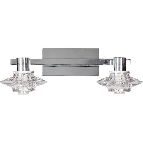 Applique murale chromée cristal 2xG9 Rastek Candellux
