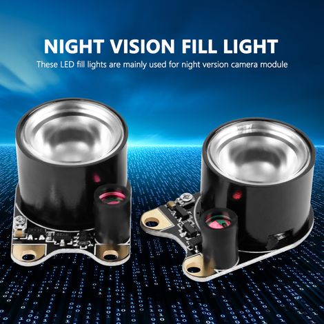 1 paire de LED d'appoint pour module de caméra de vision nocturne infrarouge 850IR Raspberry Pi 3/2/B+ (1/5)