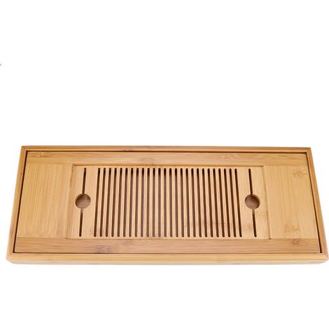 Kleines Bambus-Teeservice, 38 cm, Gfu-Teetablett, 1 Stück, Serviertablett, Gfu-Teller für den Tisch, 38 x 15 cm
