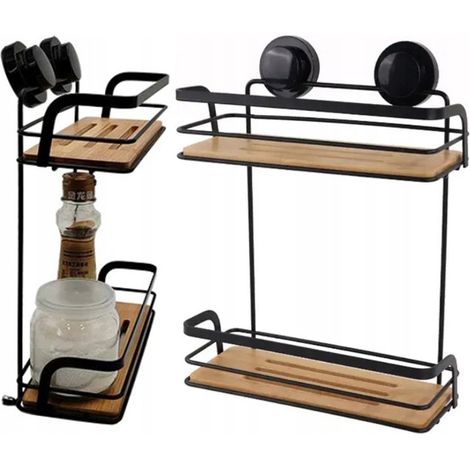 Metall-Hängeregal, selbstklebend, für Dachboden, Wandmontage, Badezimmer, Dusche