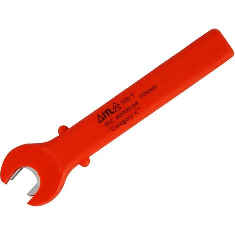 ITL Insulated UKC-00280 10mm Totally Insulated Open-End Spanner for Electrical and Mechanical Work (1/3)