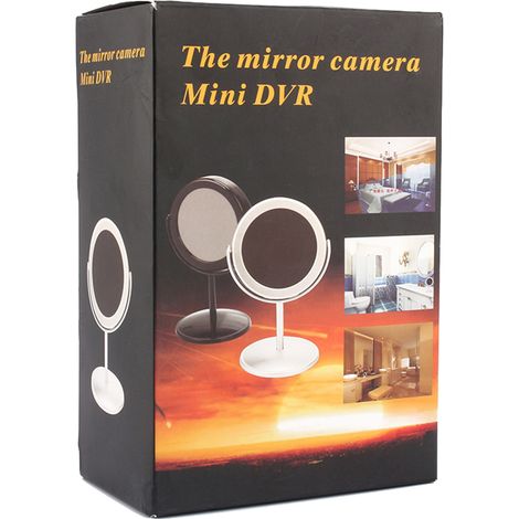 Mini caméra de surveillance à détection de mouvement avec miroir, enregistreur vidéo numérique caché, caméscope de sécurité (1/5)
