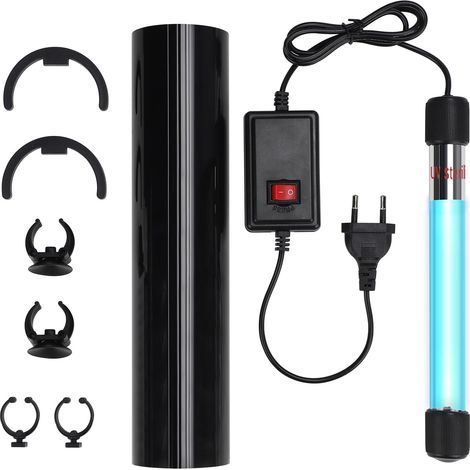 1x 13W UV-Sterilisator, 220V Aquariumlampe, Saugnapf inklusive, 28cm Schutzgitter, Süßwasser (1/5)