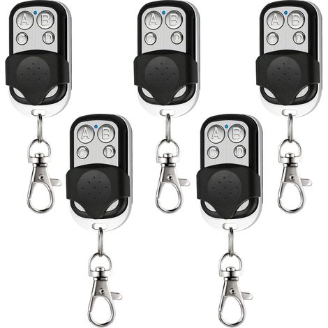 Sollbry Control remoto inalámbrico universal para puerta de garaje (paquete de 5) de 433 MHz con cubierta deslizante. (1/5)