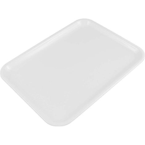 10 pouces long rectangle forme plateau de service made plastique blanc (1/3)