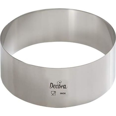1 Cercle Acier Inoxydable, Diamètre 10 Cm, Hauteur 4 Cm, Pour Pâtisserie