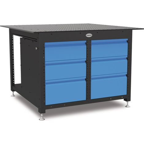 schweisskraft Werkbank Workstation 1212 geschlossen inklusive 6 Schubladen (1/5)