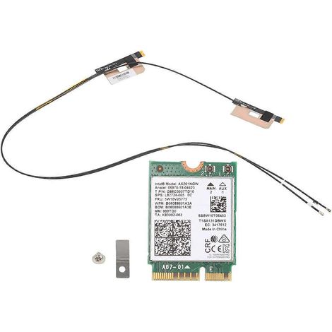 WLAN-Karte Ax201 Ngw mit Antenne, WLAN 6 3000 Mbit/s, M.2-WLAN-Adapter
