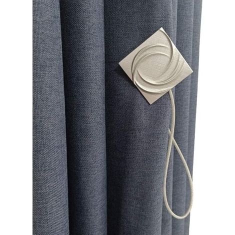 Fermacravatte magnetiche per tende (2 pezzi), fibbie per tende, chiusure per tende per casa, camera da letto, soggiorno, ufficio (1/4)