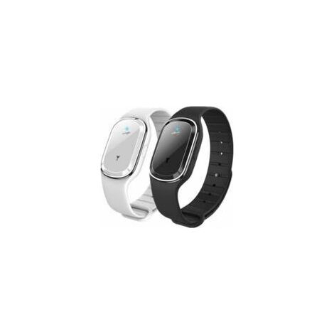 Set di 2 orologi da polso antizanzare a ultrasuoni, braccialetti antizanzare per bambini e adulti, ricaricabili tramite USB - Crezuo