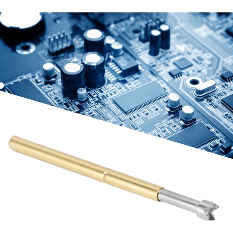 100pcs Broches Pogo Type Q Tête à 4 Griffes Laiton Acier Inoxydable Courant 5A Test PCB Remplacement Facile (1/4)