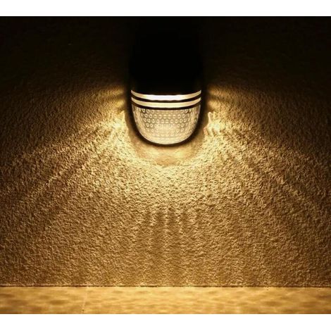 Faretto Led Pannello Solare 3 Watt Luce Calda Ricaricabile Sensore Crepuscolare
