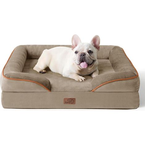 Hundebett orthopädisch 71x58 L 71 x B 58 x H 17 cm Haselnussbraun (1/5)