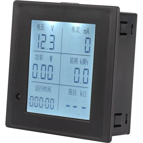 LCD-Digitalanzeige, DC-Voltmeter, Amperemeter, Multifunktions-Strom- und Spannungsmesser 6–200 V (1/5)