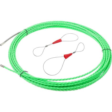 Tire-Câbles Électriques en Acier Tête à Rouleau pour Travaux de Rénovation, Outil de Tirage de Câble Traversant le Mur, Dispositif de Filetage de Fil pour Électricien Vert 15 (1/5)