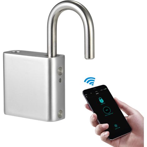 Cadenas intelligent sans clé Bluetooth étanche IP65 déverrouillage APP antivol pour porte valise coffre casier compatible Android iOS (1/3)