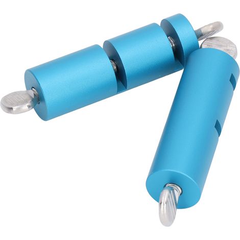 Équerre de mesure d'angle vertical en alliage d'aluminium bleu avec jauge d'escalier réglable pour cadrage (1/5)