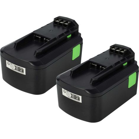 vhbw 2x Battery compatible with Festo Festool TSC 55 Li 5.2 REB-Plus  for T18 Drill Drivers, T 18 3 Li-Basic Power Tools (4000 mAh, Li-Ion, 18 V) (1/5)
