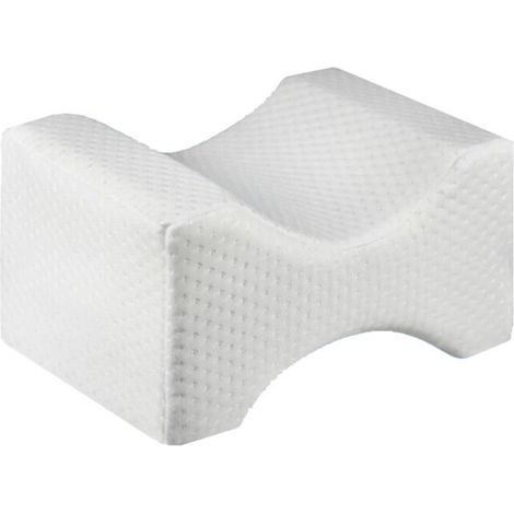 Coussin de genou en mousse à mémoire de forme orthopédique, soutien pour jambe en coin, idéal pour dormir sur le côté (1/5)