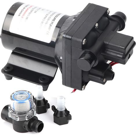 55 PSI 3 gallons par minute 7,5 A 12 V DC RV Caravane Pompe à eau auto-amorante 4008101E65 (1/5)