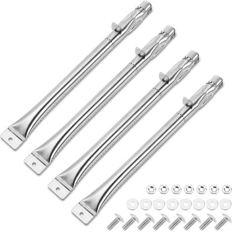 42cm Brûleur pour Landmann, Nok, Broilmate, Ultar Blooma, Master Forge, Perfect Flame, Acier Inoxydable Tube de Brûleur Pièce de Rechange pour Gril à gaz, 4 Paquet (1/5)