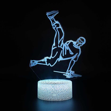 Lampe à illusion d'optique 3D, 7 couleurs, interrupteur tactile, veilleuse style déco, crée une ambiance romantique (1/5)