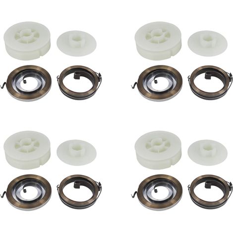4X Tronçonneuse électrique Poulie de Démarrage Facile avec 2 Ressorts pour 4500 5200 5800 45Cc 52Cc 58Cc Pièces de Rechange de Tronçonneuse (1/5)