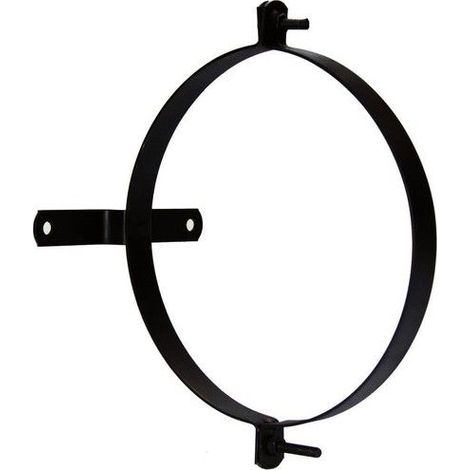 Glasierte Ofenrohrschelle mit Stütze 150 mm. (2 Stücke)