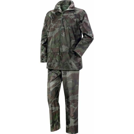 Regendichtes Set: Jacke + Tarnhose, Größe XXXL