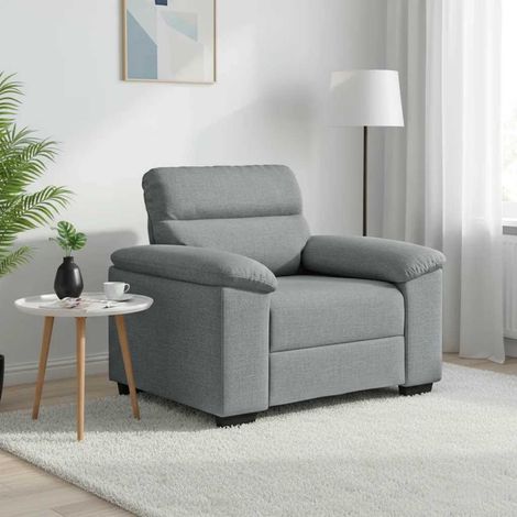Sillón Sofá Tela Gris Claro 60 cm (1/5)