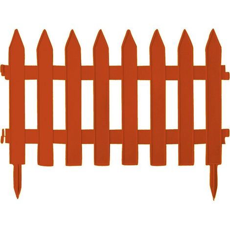 Recinzione da giardino Prosperplast 3,5 m, classica, color terracotta.