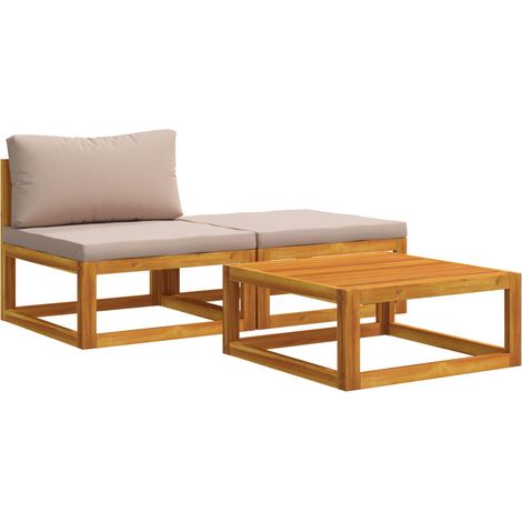 Sectional Sofa Set with Cushions 3 pcs 2-Seater vidaXL (1/5)