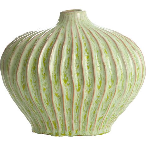 Vase décoratif céramique Lorito vert menthe 25x14x20cm