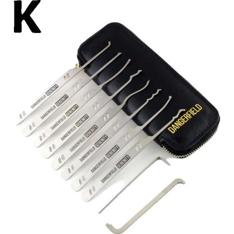 Lockpicking-Set, langlebiger Edelstahl, vielseitige Picks, K (1/2)