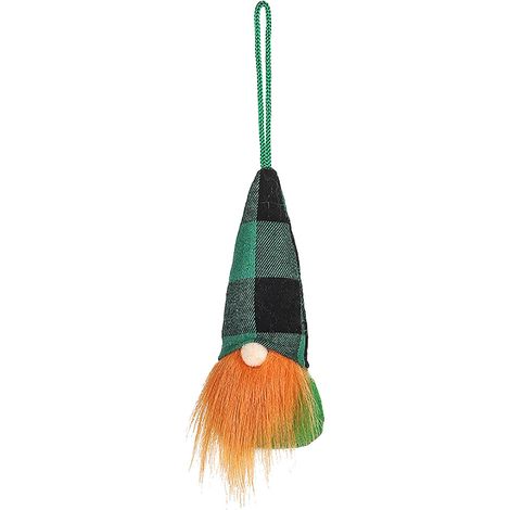 Gnome - Ornament Accroche - Décoration Fête Saint-Patrick - Pour Arbre Maison Porte Mur - 16 x 7,5 cm - 1 Pièce (1/3)