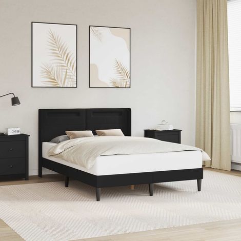 Struttura del letto con testiera Nero 120 x 190 cm Similpelle vidaXL (1/5)