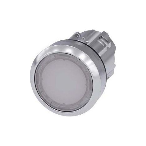 3SU1051-0AB60-0AA0 PULSADOR RASANTE METAL LUMINOSO BLANCO