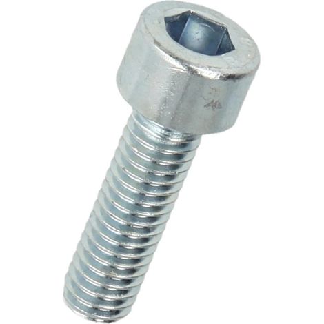 Vis tête cylindrique acier galvanisé M5 x25 mm 6 pans creux