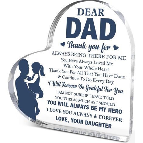 Plaque cœur décorative acrylique, objet bureau, cadeau souvenir（10 cm) (1/4)