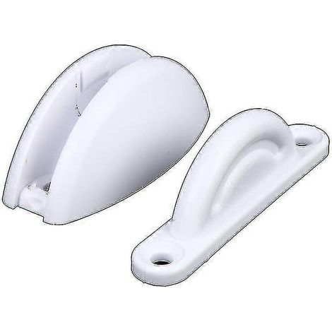 Türstopper für Wohnwagen, Wohnmobil, Boot, Campingbus, weißer Clip, 2er-Set (1/3)