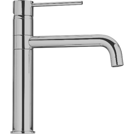 Rubinetto Cucina Miscelatore Monocomando Lavello Girevole in Ottone Paini Cromato Satinato (1/3)