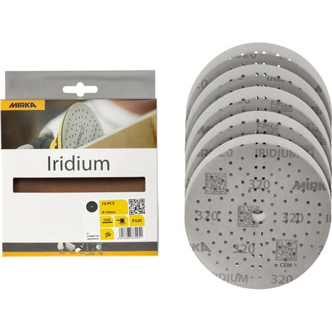 disque abrasif auto-agrippant Ø 150 mm 121 trous grain 320 (1/5)
