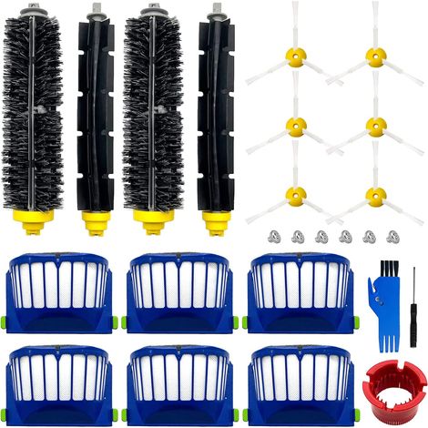 Kit de pièces de rechange pour robots iRobot Roomba séries 600 (694, 676, 675, 692, 695, 677, 671, 655, 645, 690, 680, 660, 650, 620, 614) et 500 (595, 585, 564) (1/5)