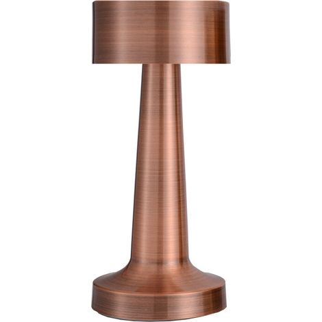 Lampe De Bureau - Design Haltère En Fer Forgé - Gradation Tricolore Et Réglage Infini De La Luminosité - USB Rechargeable - Pour Bureau Chambre Bar - 1 Pièce