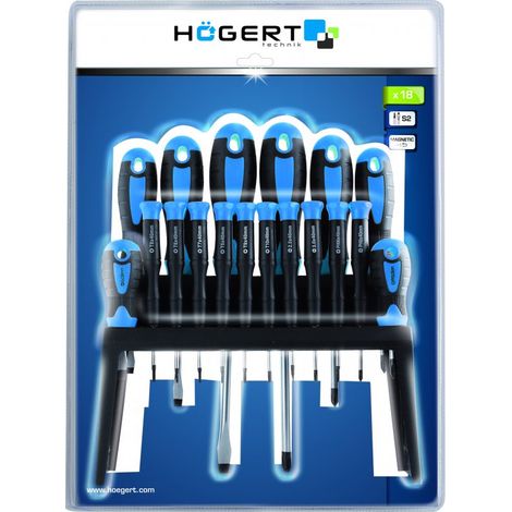 Ensemble de tournevis Hogert HT1S098 18 unités