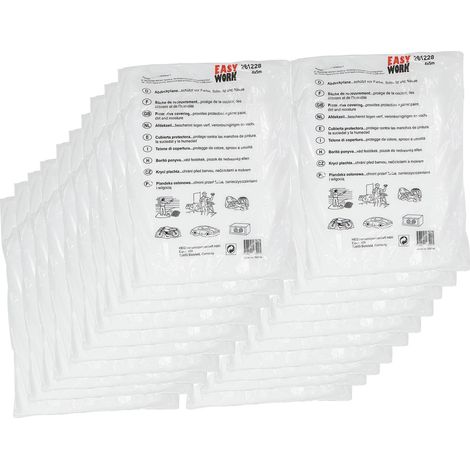 20er Pack Maler Abdeckplane Abdeckfolie je 4x5m transparent 20 Stk. (1/3)