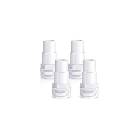 Adaptateur de tuyau combiné pour pompe de filtration de piscine, remplacement pour pompe de piscine hors sol, filtre, écumoire, compatible avec les adaptateurs Hayward SPX1091Z7 et SPX1091Z4 (4 pièces